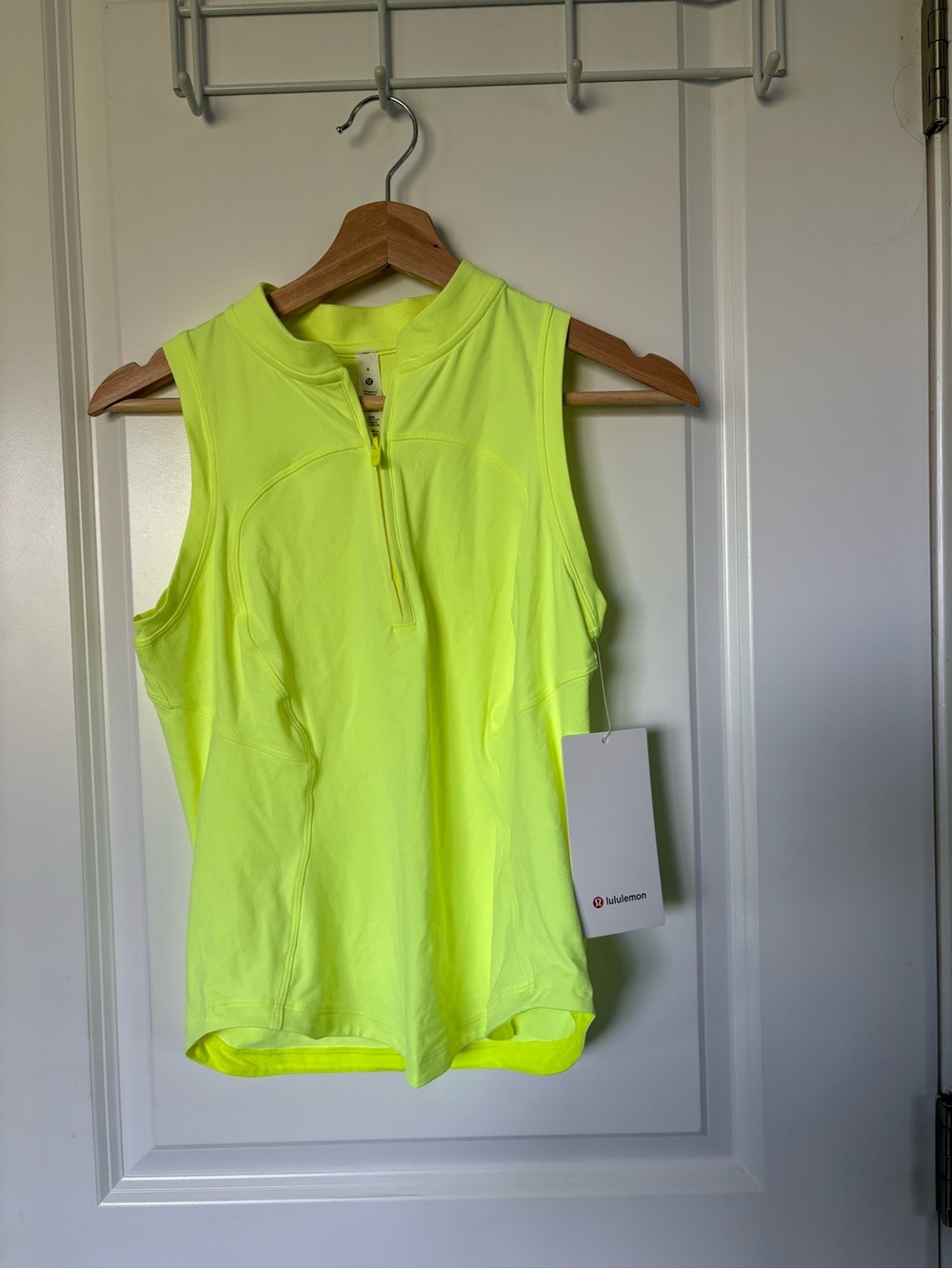 lululemon front zip mock neck tennis tank